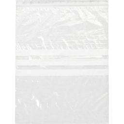 eurokraft basic Sachet à fermeture par pression, avec champ pour inscription, épaisseur 50 µm, lot de 1000, l x L 200 x 300 mm