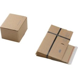 Cartons d'expédition, avec fond automatique et fermeture autocollante, dimensions intérieures L x l x h 210 x 180 x 130 mm, lot de 100