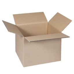 Caisse pliante, FEFCO 0201, en papier à double cannelure, dimensions intérieures 430 x 350 x 315 mm, lot de 50
