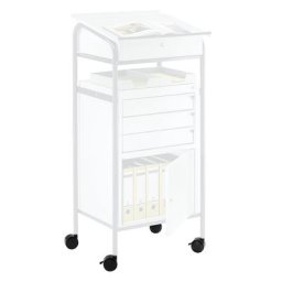 eurokraft pro Jeu de roulettes, pour servantes d'atelier, 4 roulettes pivotantes en plastique