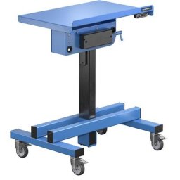 eurokraft pro Servante d'atelier électrique, L x l plateau 600 x 400 mm, avec plateau