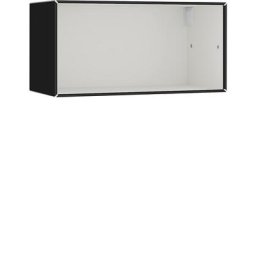 mauser Caisson ouvert suspendu, largeur 770 mm, noir profond / blanc sécurité