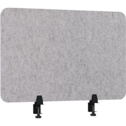 eurokraft basic Séparateur de bureau acoustique, hauteur 600 mm, gris clair, largeur 750 mm, à partir de 10 pièces