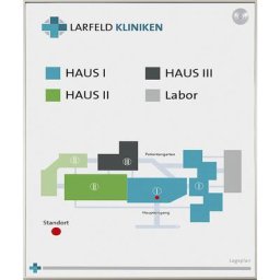 Panneau indicateur MADRID Silver Line Vario, plastique, dépoli, pour format A3