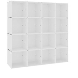 mauser Rayonnage mural, 16 compartiments, blanc pur