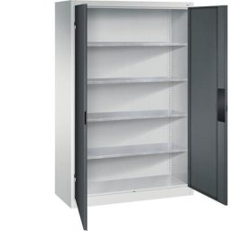 C+P Armoire d'atelier pour charges lourdes, largeur 1200 mm, profondeur 500 mm, porte anthracite