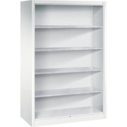 C+P Armoire et rayonnage combinés, avec 4 tablettes galvanisées, h x l x p 1950 x 1200 x 600 mm