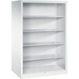 C+P Armoire et rayonnage combinés, avec 4 tablettes galvanisées, h x l x p 1950 x 1200 x 800 mm