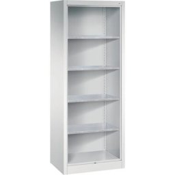 C+P Armoire et rayonnage combinés, avec 4 tablettes galvanisées, h x l x p 1950 x 700 x 500 mm