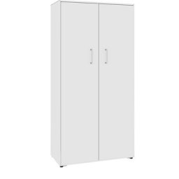 mauser Armoire à portes battantes, 2 portes, 8 compartiments, largeur 770 mm, blanc pur