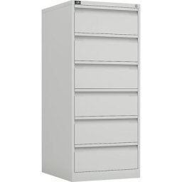 BISLEY Armoire à fiches ECO, format A5, 2 rangées, 6 tiroirs, blanc pur