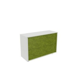 Armoire à rideaux NEOTEX avec façade acoustique, h x l x p 775 x 1200 x 440 mm, façade vert pomme