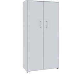 mauser Armoire à portes battantes, 2 portes, 8 compartiments, largeur 770 mm, aluminium