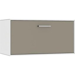 mauser Caisson suspendu, 1 tiroir, largeur 770 mm, blanc pur / gris beige