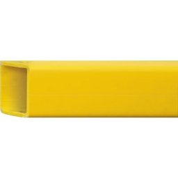 Barre transversale pour coins gerbables BLACK BULL (inclinaison à 45°, simple face), l x h 52 x 74 mm, longueur 1500 mm, jaune, 74 x 52 x 5 mm