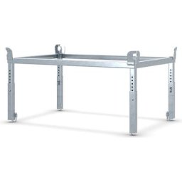 Rehausse pour châssis roulant pour palette, hauteur réglable, galvanisé