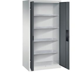 C+P Armoire d'atelier pour charges lourdes, largeur 930 mm, profondeur 600 mm, porte anthracite