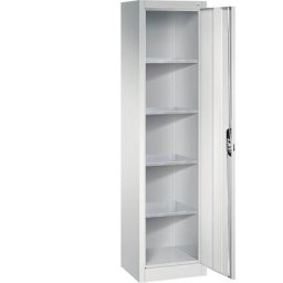 C+P Armoire d'atelier à portes battantes, h x l x p 1950 x 502 x 400 mm, gris clair / gris clair