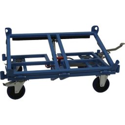 Plateau roulant inclinable, force 1000 kg, pour palettes Europe / caisses-palettes grillagées / caisses-palettes, L x l x h 1683 x 840 x 405 mm