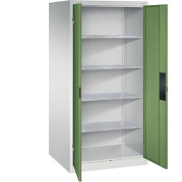 C+P Armoire d'atelier pour charges lourdes, largeur 930 mm, profondeur 800 mm, porte vert réséda