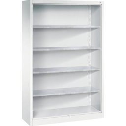 C+P Armoire et rayonnage combinés, avec 4 tablettes galvanisées, h x l x p 1950 x 1200 x 400 mm