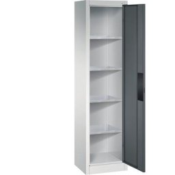C+P Armoire d'atelier pour charges lourdes, largeur 502 mm, profondeur 400 mm, porte anthracite