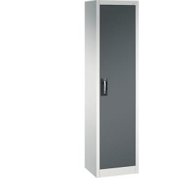 C+P Armoire d'atelier à portes battantes, h x l x p 1950 x 502 x 400 mm, gris clair / anthracite