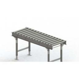 Gura Transporteur à rouleaux, cadre en acier et rouleaux en acier galvanisé, largeur voie 500 mm, entraxe des essieux 100 mm, longueur 1,5 m