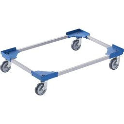 Plateau roulant professionnel hybride, pour dimensions Europe 800 x 600 mm, bleu, à partir de 20 pièces
