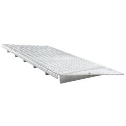 eurokraft pro Rampe d'accès pour cuve plate extra-basse en acier, profondeur 500 mm, charge par roue 500 kg, largeur 1350 mm