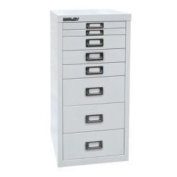 BISLEY MultiDrawer™ série 29, format A4, 8 tiroirs, gris clair
