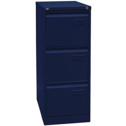 BISLEY Classeur pour dossiers suspendus LIGHT, à 1 rangée, 3 tiroirs, format A4, bleu oxford