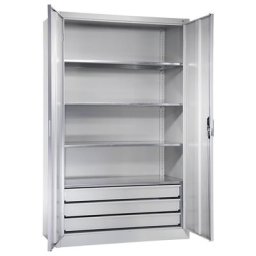 C+P Armoire grande capacité, h x l 1950 x 1200 mm, profondeur 600 mm, porte gris clair