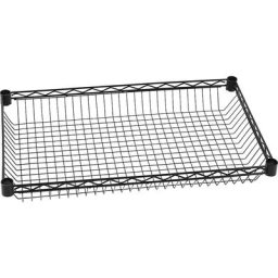 Panier pour chariot à plateaux, L x l 760 x 460 mm, noir