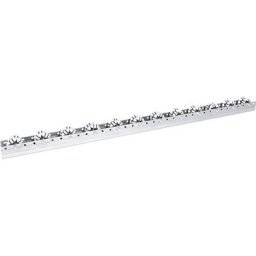 Rail de roulement multi-directionnel, pour charges modérées, force 20 kg, à intervalles de 100 mm, longueur 1,2 m