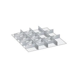 LISTA Paroi, pour dimensions armoire 717 x 725 mm, pour hauteur tiroirs 75 mm