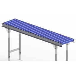 Gura Transporteur à rouleaux pour charges légères, cadre en acier et rouleaux en plastique, largeur voie 300 mm, entraxe 62,5 mm, longueur 1,5 m