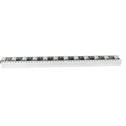 Rail à galets cylindriques, à intervalles de 104 mm, Ø 50 mm, acier, longueur 2,4 m, à partir de 10 pièces