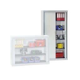 Armoire à rideaux, h x l x p 1990 x 1000 x 440 mm, corps gris clair