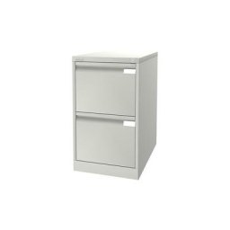 BISLEY Classeur pour dossiers suspendus à 1 rangée, 2 tiroirs, format A4, blanc pur
