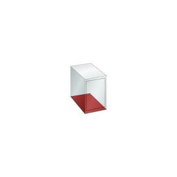 LISTA Corps d'armoire à tiroirs vide, l x p ext. 564 x 725 mm, hauteur 800 mm, bleu gentiane