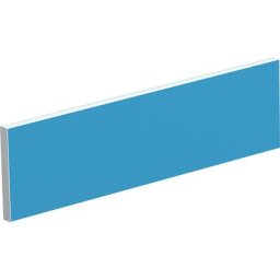 Séparateur de table pour bureaux pour plusieurs personnes, largeur 1400 mm, habillage bleu