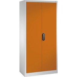 C+P Armoire universelle ACURADO, l x p 930 x 400 mm, gris clair / orange jaune, à partir de 2 pièces