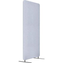 Cloison acoustique modulaire SOFTLINE, tissu, hauteur h.t. 1600 mm, largeur 800 mm, gris