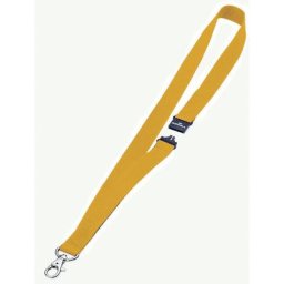 DURABLE Bandes textiles avec mousqueton, fermeture de sécurité, lot de 50, jaune