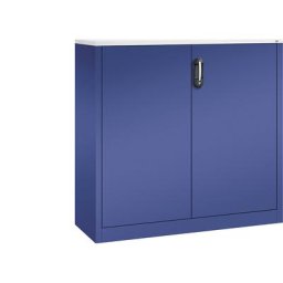 C+P Armoire basse ACURADO, 3 hauteurs de classeurs, h x l x p 1200 x 1200 x 400 mm, vert lapis-lazuli / vert lapis-lazuli