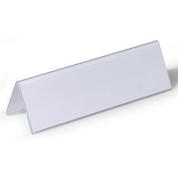 DURABLE Badge de table en film dur, en forme de toit, h x l 61/122 x 210 mm, lot de 50