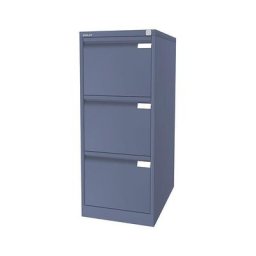 BISLEY Classeur pour dossiers suspendus à 1 rangée, 3 tiroirs, format A4, bleu