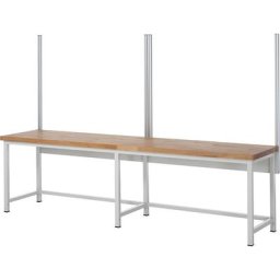 RAU Jeu de montants modulaires, 4 montants modulaires, pour largeur table d'établi 3000 mm