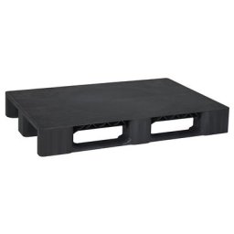 eurokraft pro Palette à semelles en plastique, L x l 1200 x 800 mm, avec renforts en acier, anthracite